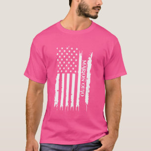 Camiseta Marion Ohio Estados Unidos con bandera de Estados