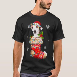 Camiseta Marioneta divertida en calcetines Navidades Perros