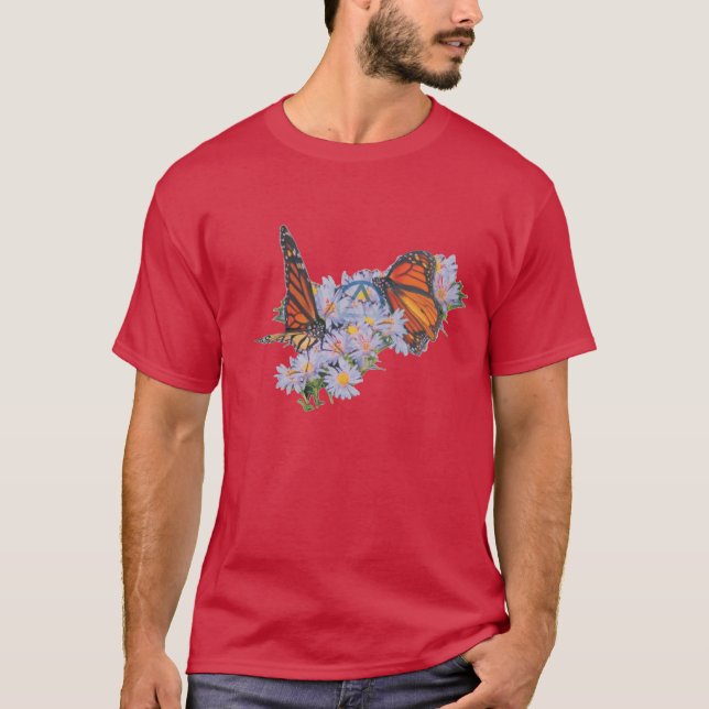Camiseta mariposa3 con círculo triángulo 19 (Anverso)