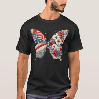 Camiseta Mariposa 1776-2026 250 Años Americano 250º 4º