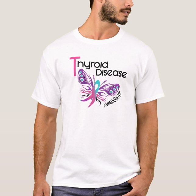 Camiseta MARIPOSA 3,1 de la enfermedad de tiroides (Anverso)