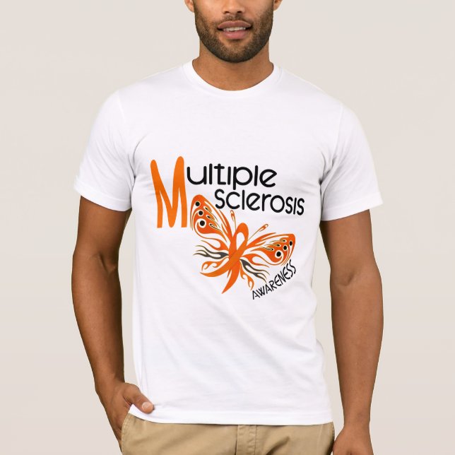 Camiseta MARIPOSA 3,1 de la esclerosis múltiple del ms (Anverso)