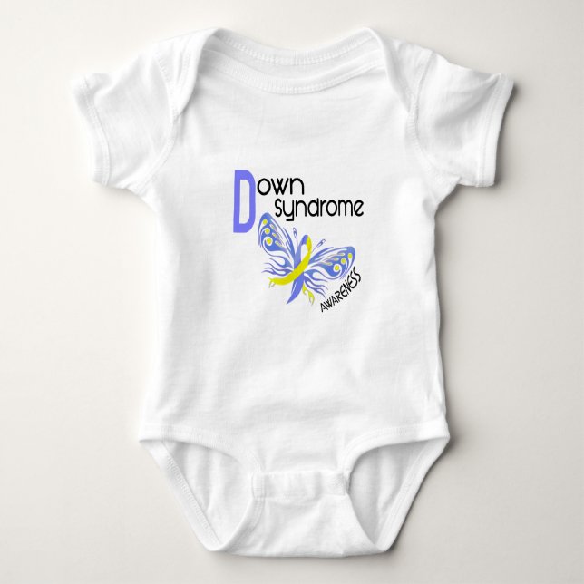 Camiseta MARIPOSA 3,1 de Síndrome de Down (Anverso)