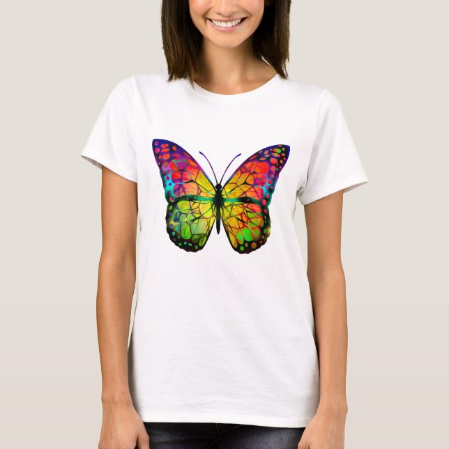CAMISETA MARIPOSA ABSTRACTA (Anverso)