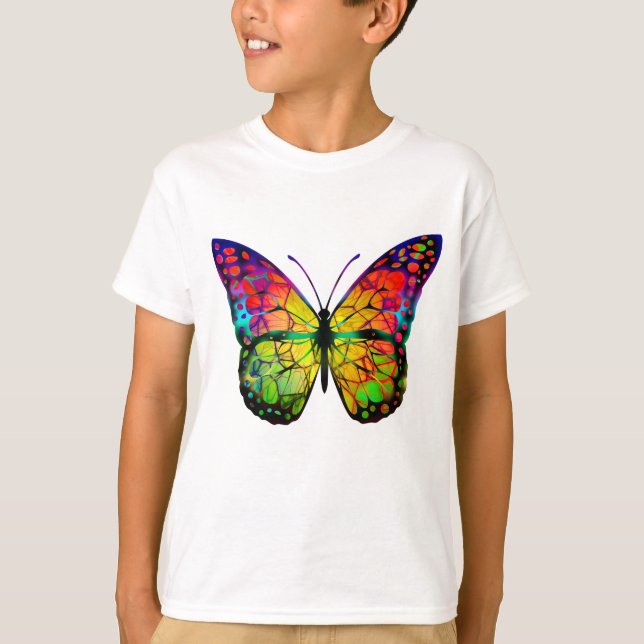 CAMISETA MARIPOSA ABSTRACTO (Anverso)