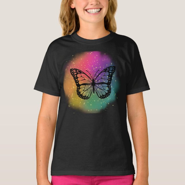 Camiseta Mariposa acuarela (Anverso)