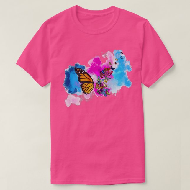 Camiseta Mariposa acuática 2 1 (Diseño del anverso)