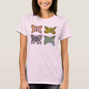 Camiseta Mariposa Alas Palabras Inspiradoras Personalizado