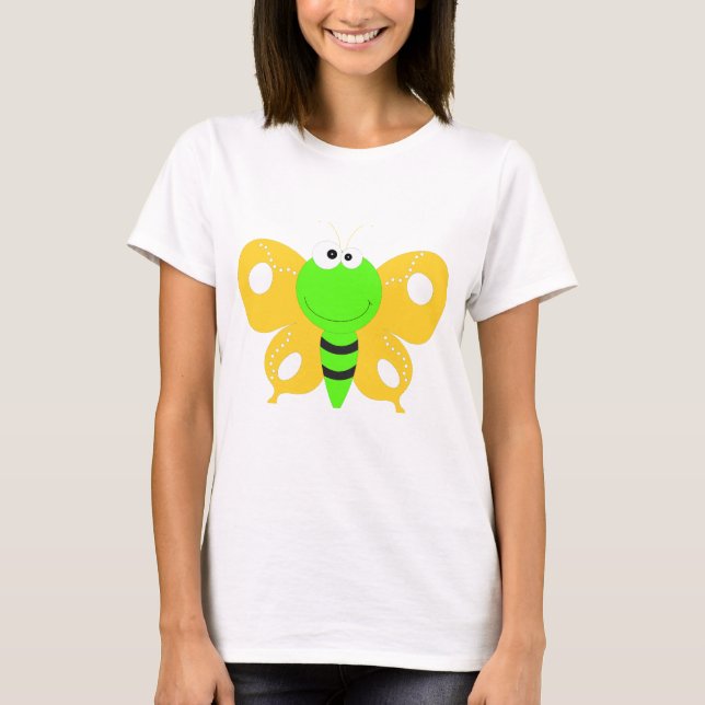Camiseta Mariposa alegre (Anverso)