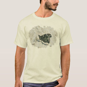 Camiseta Mariposa Almirante Rojo en la Playa Coordinando Ar