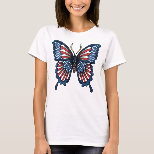 Camiseta Mariposa Americana (Anverso)