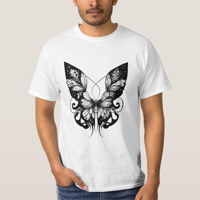 Camiseta Mariposa Animal salvaje naturaleza Ilustracion art (Anverso)