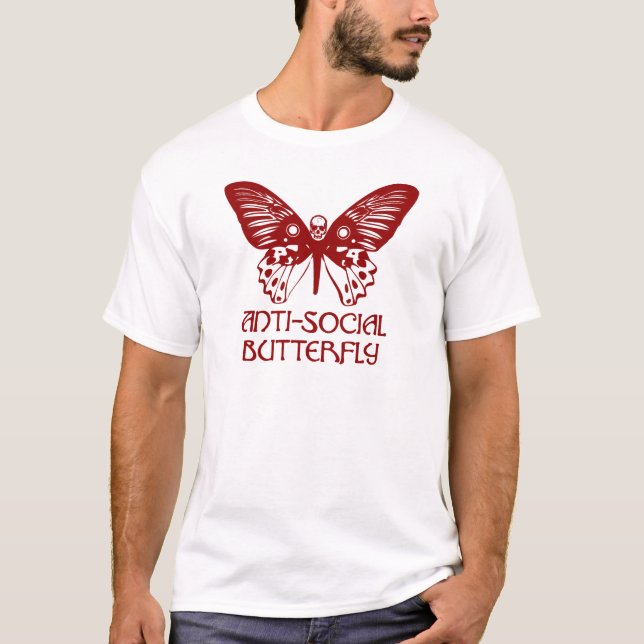 Camiseta Mariposa antisocial (Anverso)