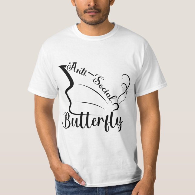 Camiseta Mariposa antisocial (Anverso)
