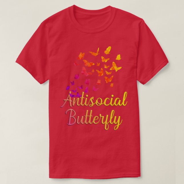 Camiseta Mariposa antisocial mariposa1 (Diseño del anverso)