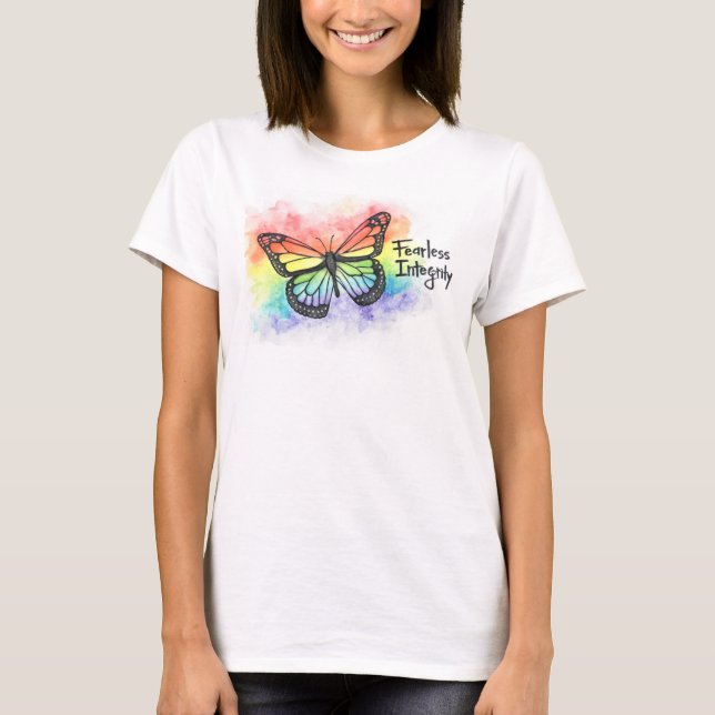 Camiseta Mariposa arcoiris (Anverso)