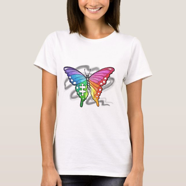 Camiseta Mariposa arcoiris (Anverso)