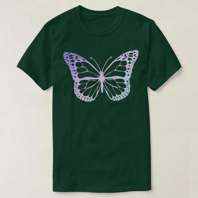 Camiseta Mariposa arcoiris (Diseño del anverso)