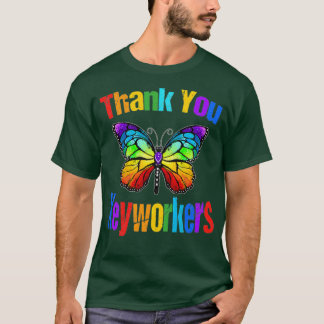 Camiseta Mariposa arcoiris Gracias Compañeros Clave