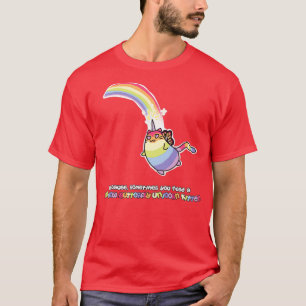 Camiseta Mariposa arcoiris Unicorn Kitten