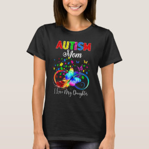Camiseta Mariposa Autismo Mamá Amo a Mi Hija Apoyo Au