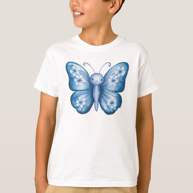 Camiseta Mariposa azul (Anverso)