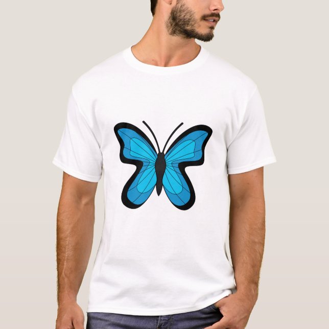 Camiseta Mariposa azul (Anverso)