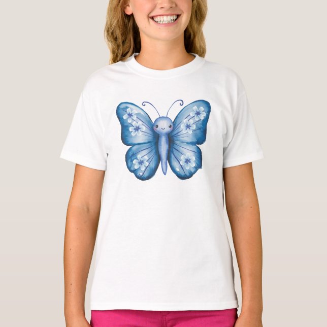 Camiseta Mariposa azul (Anverso)