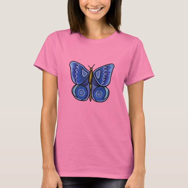 Camiseta Mariposa azul (Anverso)