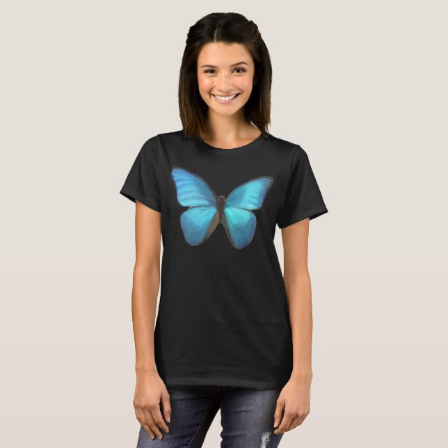 Camiseta Mariposa azul (Anverso completo)
