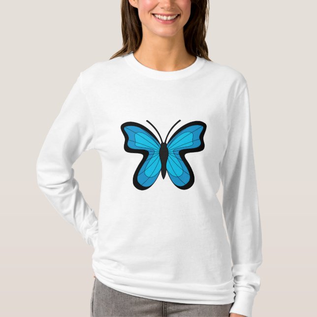 Camiseta Mariposa azul (Anverso)