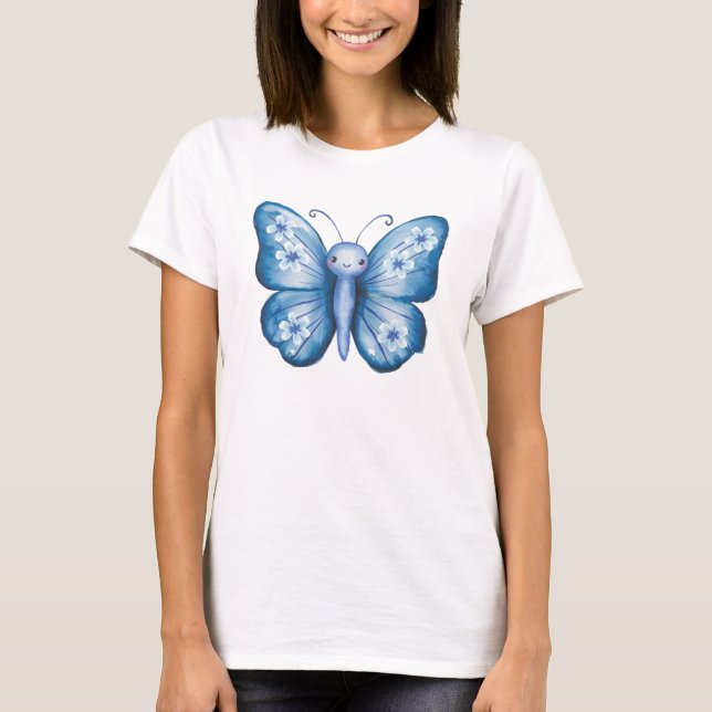 Camiseta Mariposa azul (Anverso)