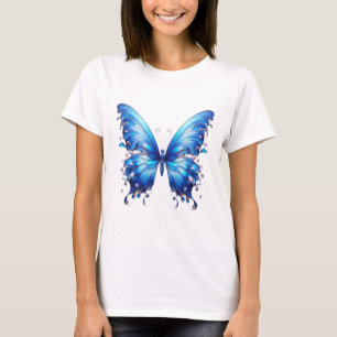 Camiseta mariposa azul