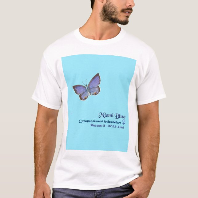 Camiseta Mariposa azul #9 de Miami (Anverso)