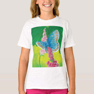 Camiseta Mariposa azul Chapmans (tersidades Polyommatus)