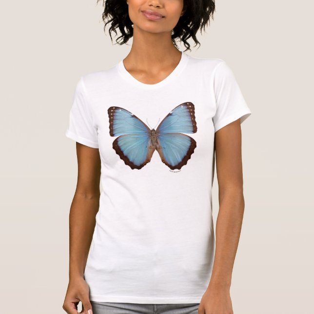 Camiseta Mariposa azul de Morpho (Anverso)