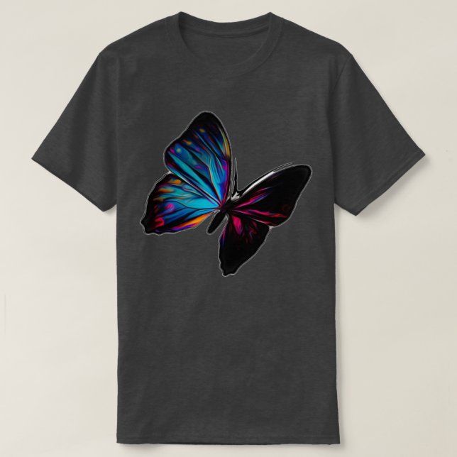 Camiseta Mariposa azul del océano (Diseño del anverso)