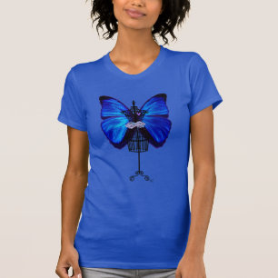 Camiseta Mariposa azul maniquí
