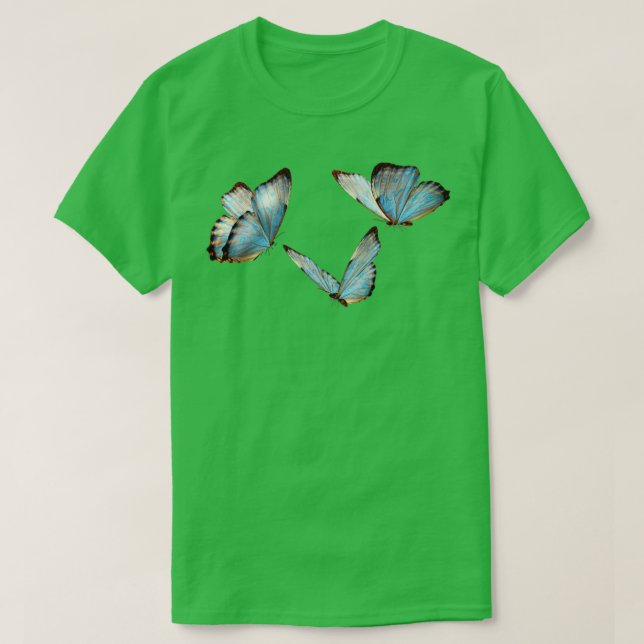 Camiseta Mariposa azul mística (Diseño del anverso)