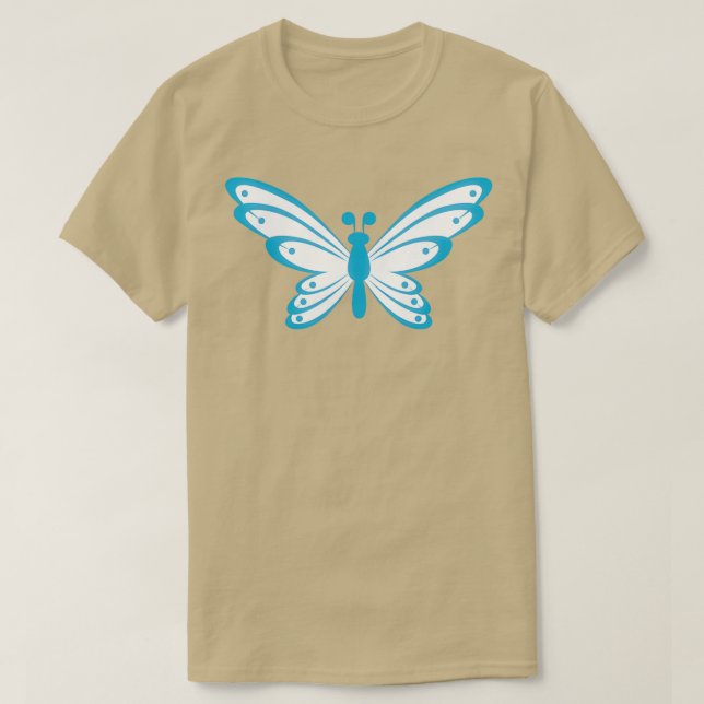 Camiseta Mariposa azul Shallowtail (Diseño del anverso)