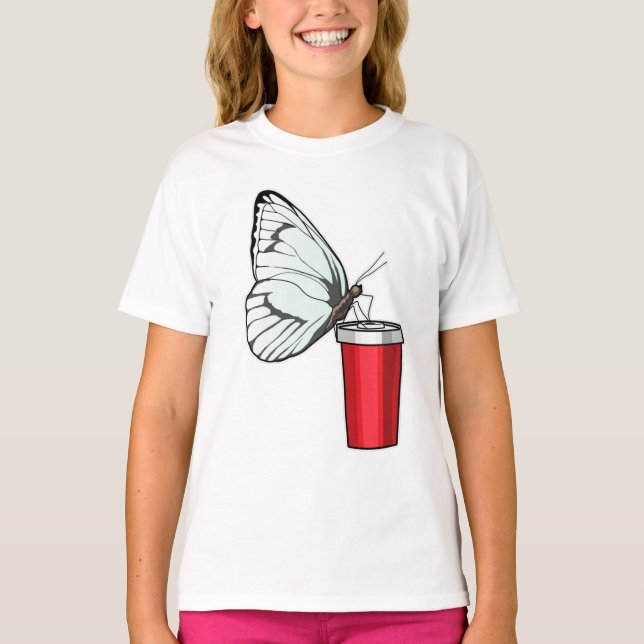 Camiseta Mariposa Beber Mug (Anverso)