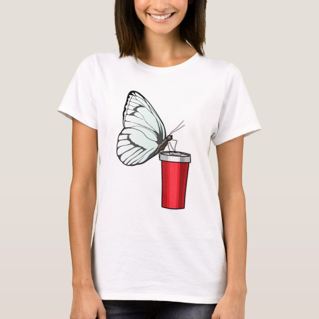 Camiseta Mariposa Beber Mug (Anverso)