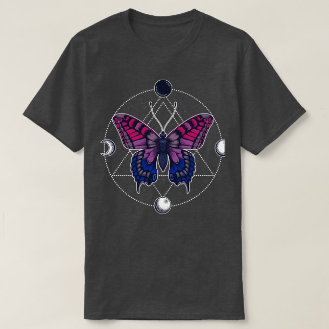 Camiseta Mariposa bisexual (Diseño del anverso)