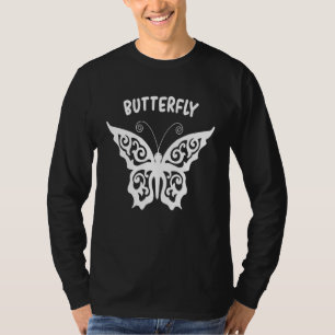 Camiseta Mariposa Blanca Schmetterling Mariposa Illustrati