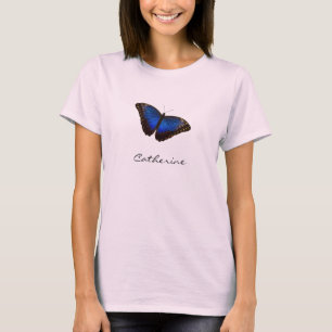 Camiseta Mariposa Blue Morpho Personalizada con Nombre
