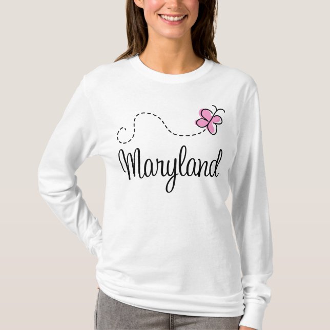Camiseta Mariposa bonita Maryland (Anverso)