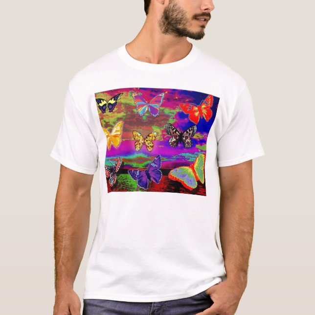 Camiseta Mariposa-Camisa de Psychedellic (Anverso)