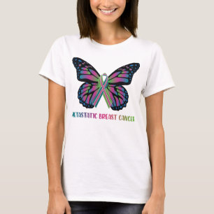 Camiseta Mariposa Cáncer de Mama Metastásico