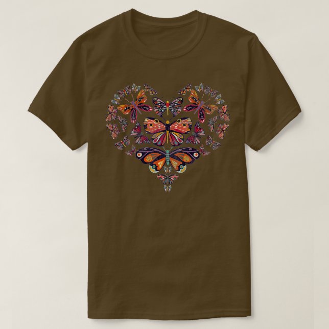 Camiseta Mariposa cardíaca (Diseño del anverso)