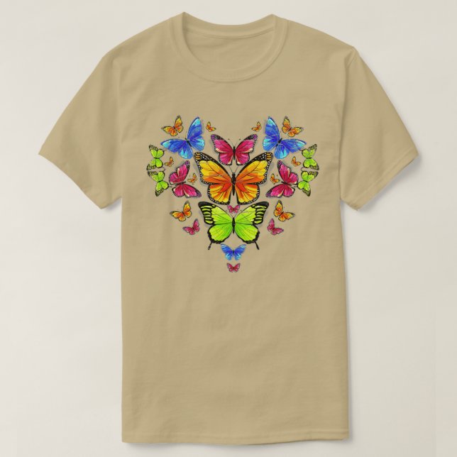 Camiseta Mariposa cardíaca (1)  (Diseño del anverso)